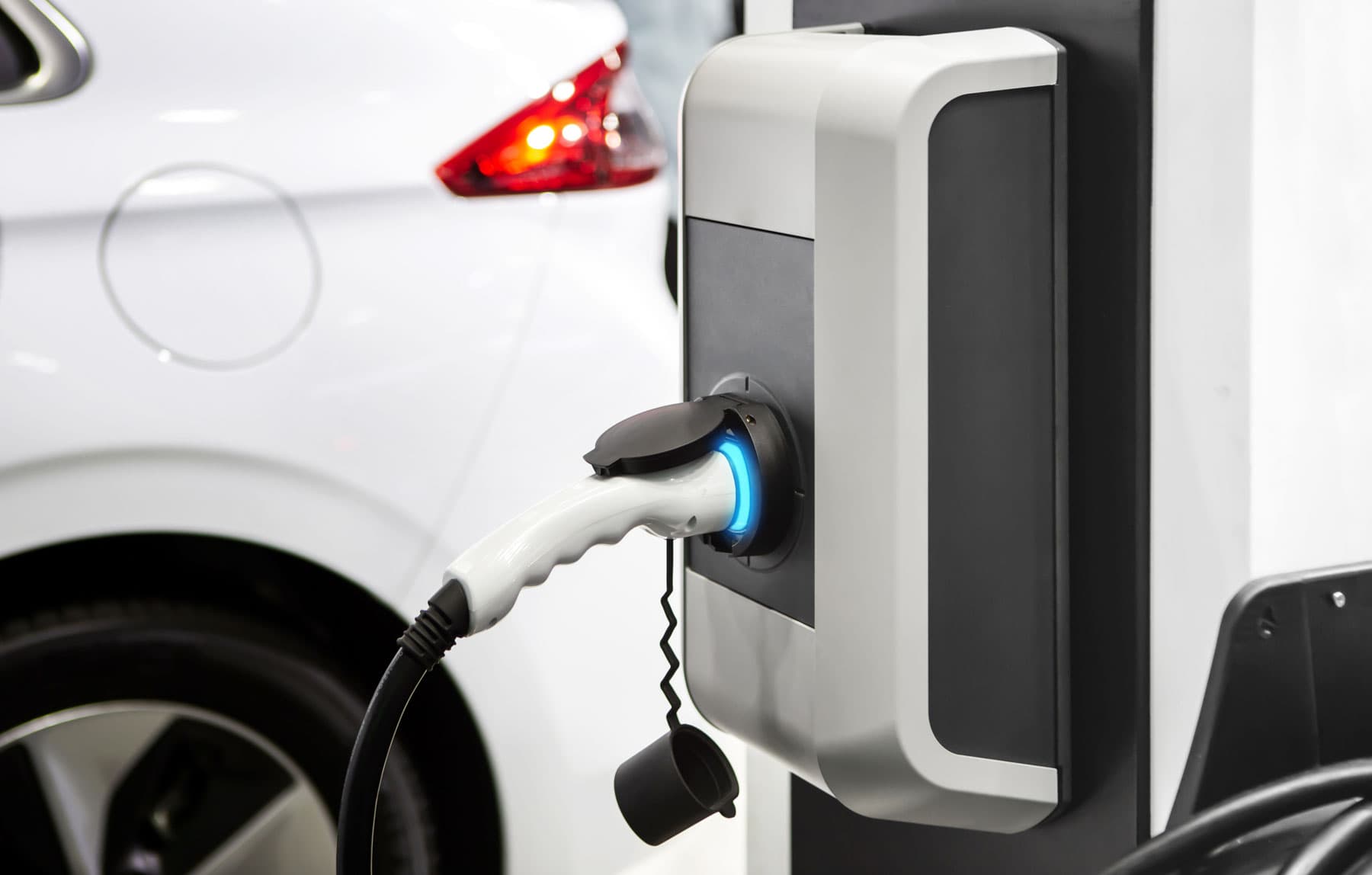 EV charger installed in a Surrey residential garage